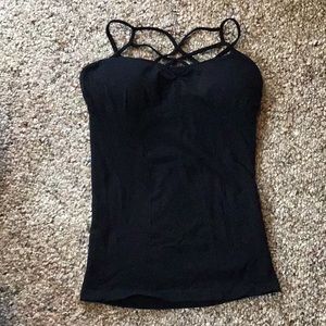 Spandex cross-cross chest tank top